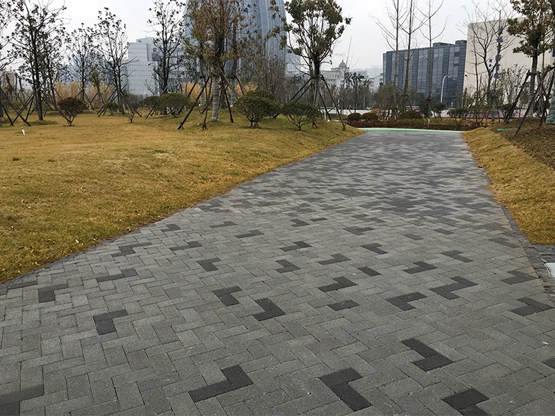 仿石材PC透水磚案例