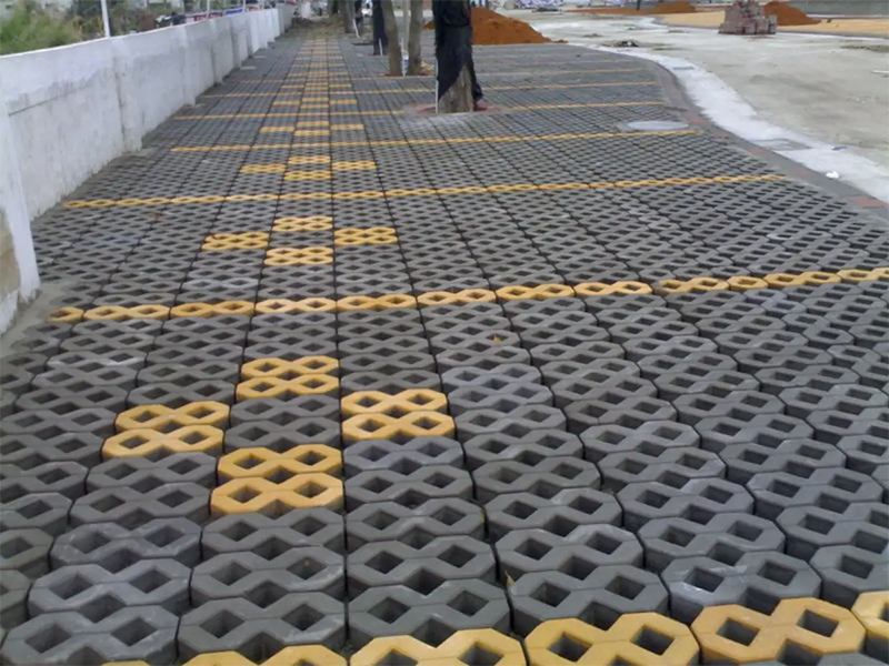 植草磚鋪磚案例